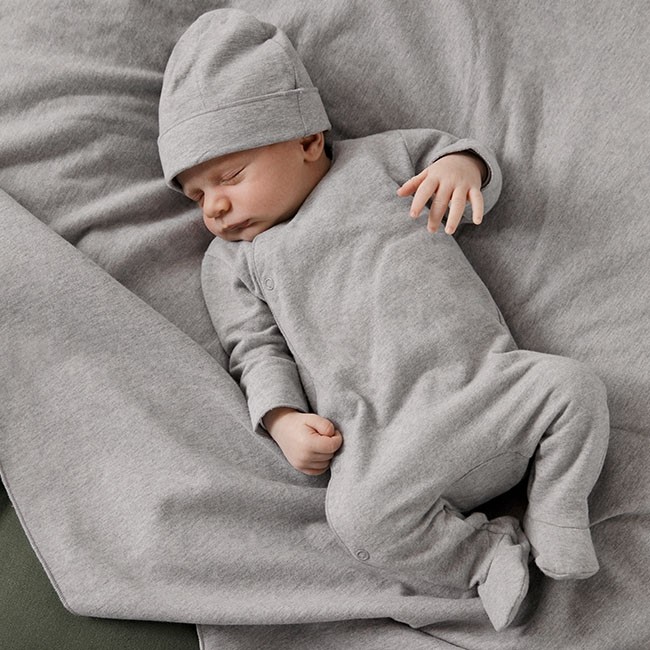 Baby Beanie Gray Label Pine Sapling Sustainable Fashion